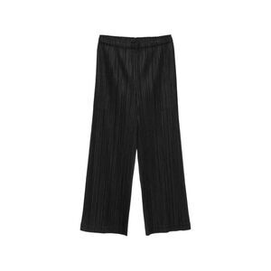 Pleats Please Issey Miyake Women Pleated Wide-Leg Trousers